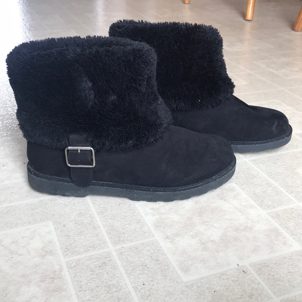 Fur ankle boots